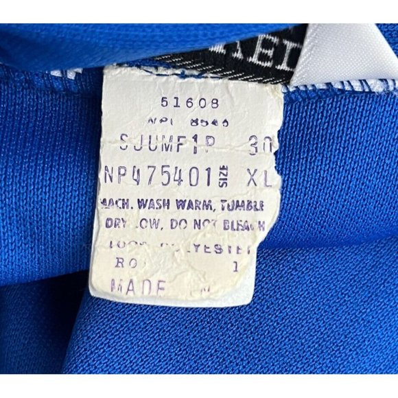 Vintage Improved Living XL Polyester Jumpsuit Wrap Waist Mod Disco Zip Front - Picture 9 of 10